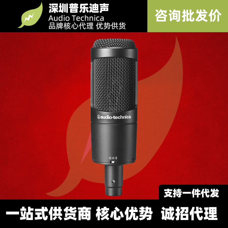 Audio Technica/铁三角 AT2050 大振膜电容录音话筒 麦克风 包邮