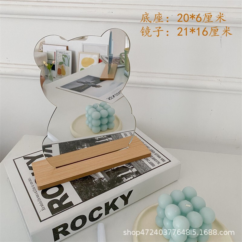 メーカー卸売り不規則レンズdiy学生手作り異形化粧鏡粘土アクリルデスクトップ鏡|undefined