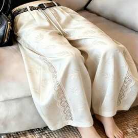 2026夏季新款今年流行复古独特超好看超火休闲显瘦直筒宽松裤子女