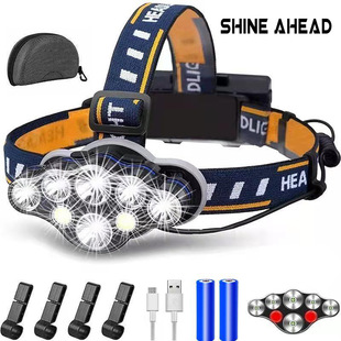 �羳8LED����T6�����^��ʽ�Ͳ  USB���¶�Iҹិ�ˮCOB�����^��