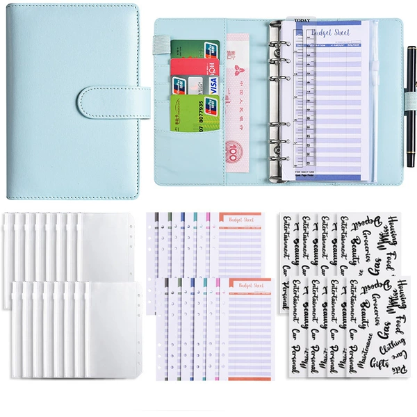 [Standard gift package] -A blue (12 budget cards+8 zipper bags+2 words)