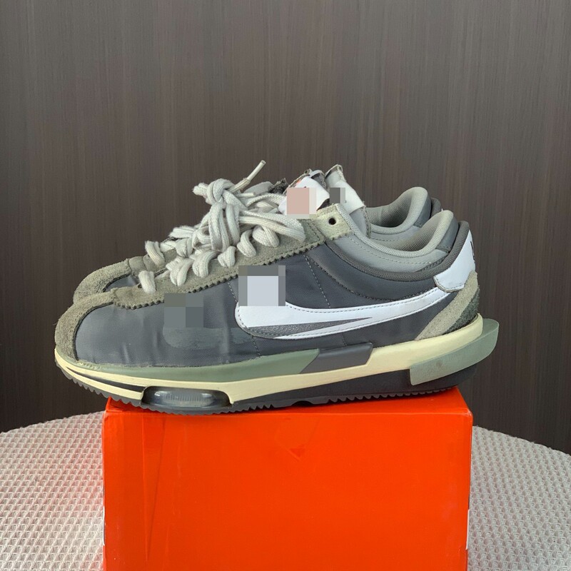 Cortez Gump deconstructed platform running shoes 50th anniversary men's and women's Sacai joint double hook jogging shoes increased leisure