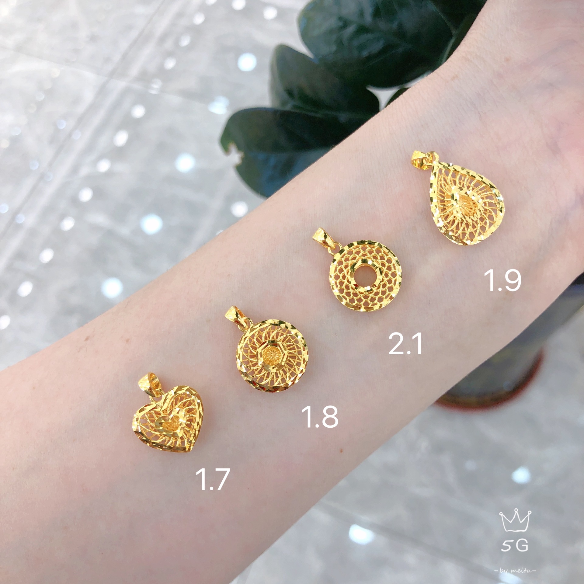 足金999镂空愛心花朵黃金吊墜生日送家人朋友廠家直銷壹件代發