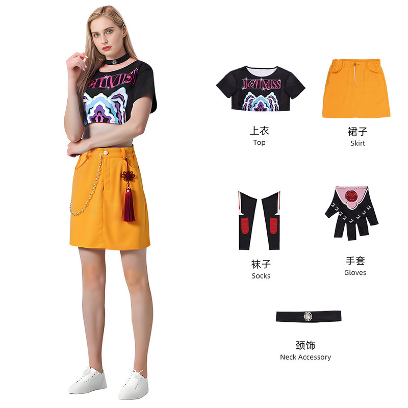 K-POP猎魔女团cos服鲁米佐依cosplay米拉跨境万圣节新款演出服|undefined