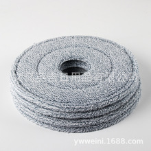 跨境批发拖把配件圆形方形拖把替换布懒人免手洗拖把头旋转拖布