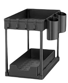 Amazon Kitchen Sink Shelf Pull-out Spice Rack Cabinet Storage Organizer Dual-Layer Spice Arrangement Rack