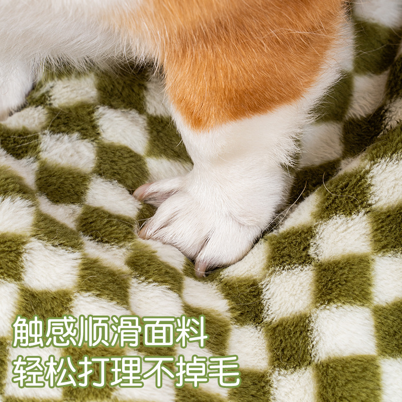 亚马逊宠物沙发小兔毛可拆洗狗沙发床垫子猫窝狗窝窝睡垫加厚柔软|undefined