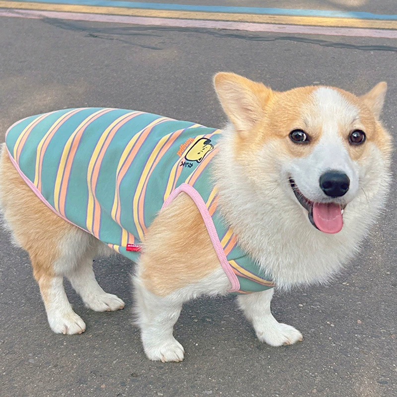 Kogi Shai Dog одежда собаки лучше, чем медведь домашнее животное жилет Тедди носить полоски в течение четырех сезонов 2024 новый анти-выпадение волос