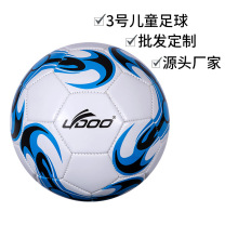 厂家批发儿童足球pu软皮小学生幼儿园室内外训练机缝PU皮足球3号