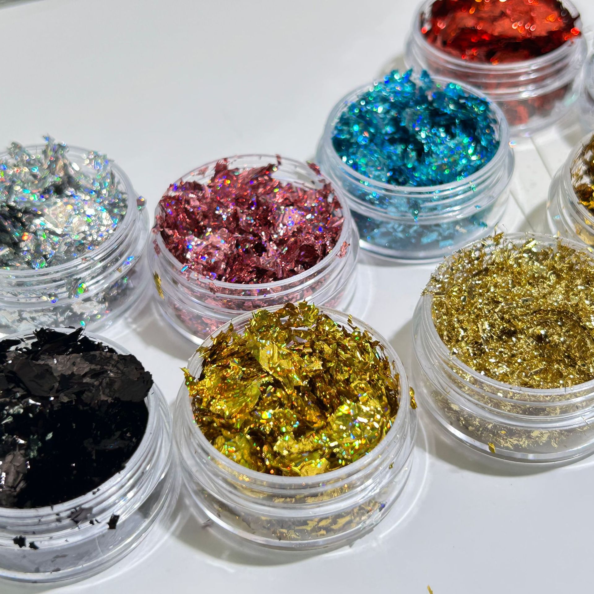 Gold Foil Nail Art Jewelry Gold Foil Fragments Internet Popular Nail Polish Glue Decorative Sticker Sequin E-commerce Cross-border