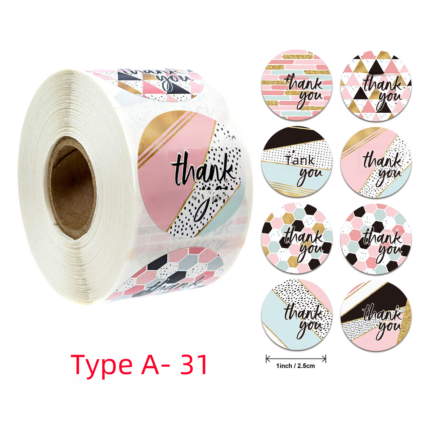 Bulk roll sealing labels for handmade wedding decorations, self-adhesive sticker labels