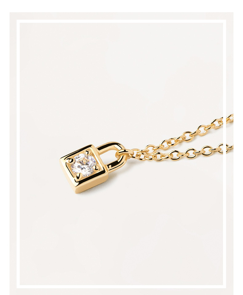 5g Weight 925 Sterling Silver Pendant Material Zircon Inlay Material Pendant Necklace Classification cable chain Chain Type 1 Piece Quantity Daily Occasion 925 Sterling Silver Material Heart Shape, Key, Lock Pattern Couple Gender Simple Style Style Plating, Inlay Craft 925 Sterling Silver Zircon Cable Chain Plating Inlay Heart Shape Key Lock Pendant Necklace 9
