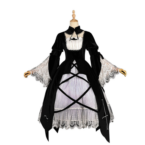 Manwei HOME Rose Girl Mercury Lamp cos Dress Gothic Lori Sweet Anime cosplay Dress Female