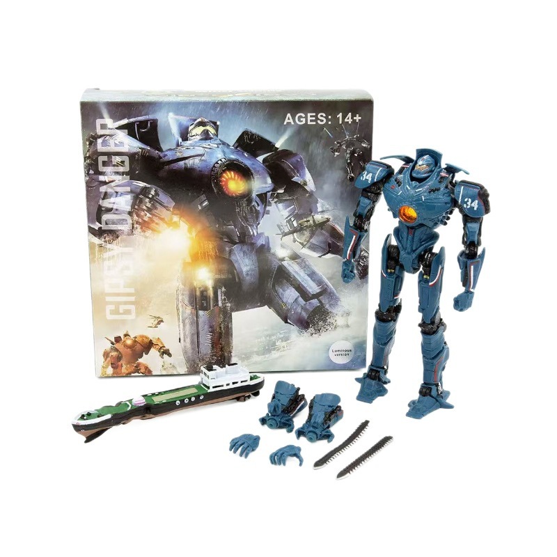 NECA パシフィック・リム メカメッキ 発光危険ローバー 赤アルファ エウリカ 可動フィギュア|undefined