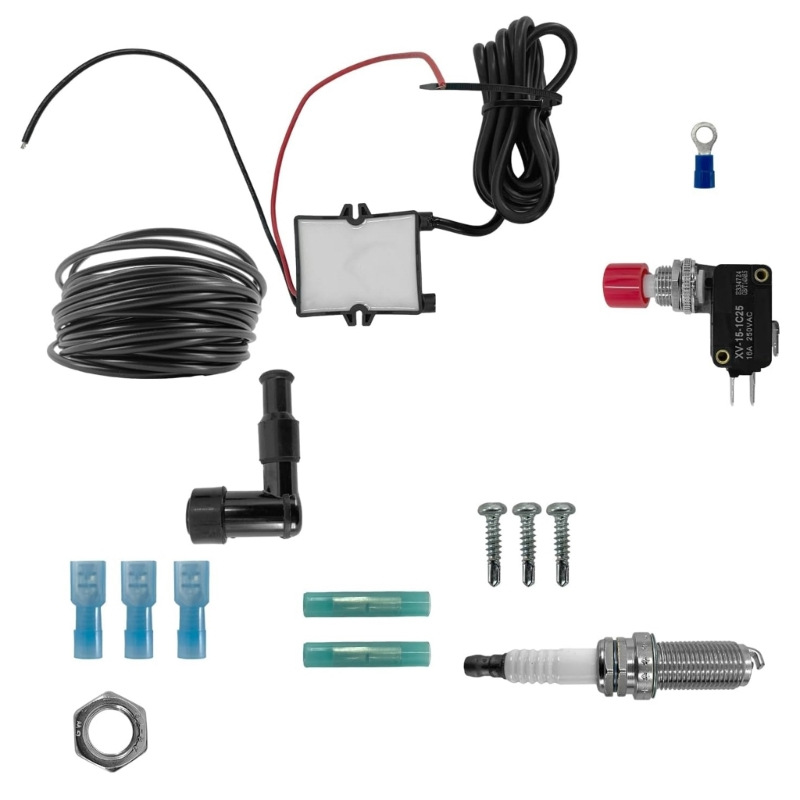 Car exhaust fire kit, dual spark plug ignition, high-voltage ignition module, car and motorcycle modification fire system