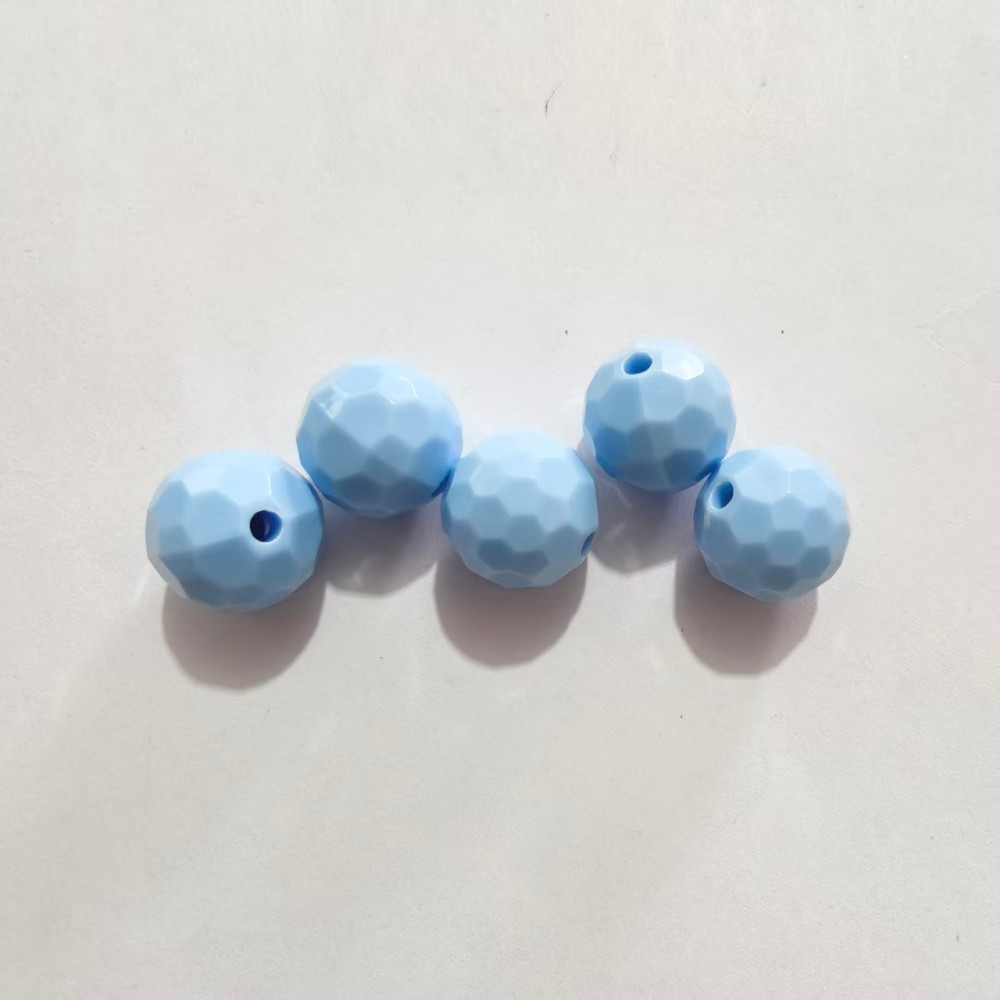 Corte de color sólido transparente, perlas de fútbol de fantasía, perlas de la tierra, bolas de luz de colores, bolas de bricolaje, bolsos diy, pulseras, accesorios para colgar coches image 22
