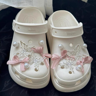 Bowknot Clog Shoe Buckle DIY Shoe Upper Decoration Buckle Accessory Zhibixing Detachable Clog Shoe Buckle Shoe Flower