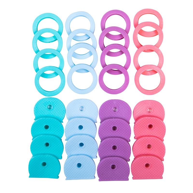 key identification ring/color key cover/macaron four colors key cover/silicone key cover key cover/