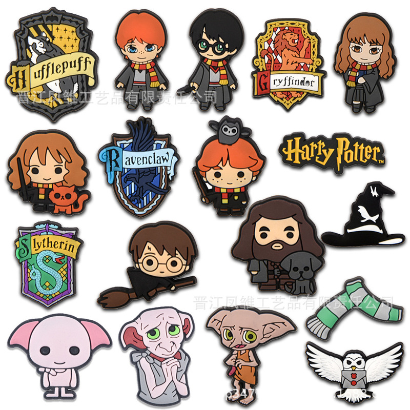 Harry Potter Croc Shoes Decorative Buckles Handmade Accessories Decorative Patches Croc Shoes DIY Accessories Cross-Border Amazon
