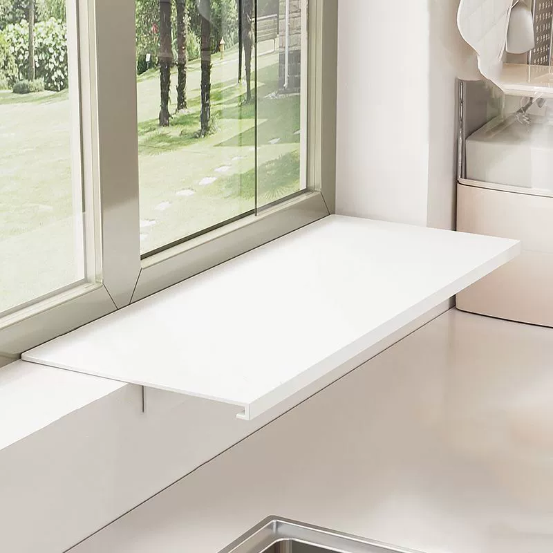 Удлинительная полка для кухонного подоконника без сверления, расширенная магнитная перегородка для окна, двухслойная полка для хранения