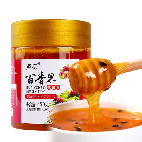 Yunnan Academy of Agricultural Sciences passion fruit lemon jam 500g mango jam blueberry ice cream commercial jam rose jam wholesale