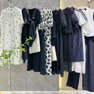 25 Summer Langsley Fashion Simple Style Dress Tops Pants Skirts Ishii Clearance Wholesale Counter Withdrawal Physical Goods