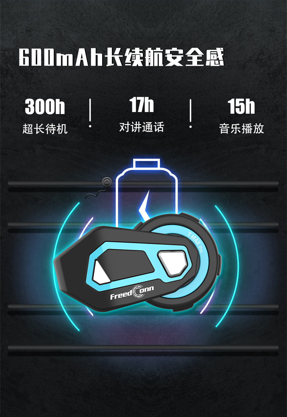 Factory Price Sale Headset Motorcycle Helmet Headset tmax Helmet Headset 1500 m Hands-free Noise Reduction Intercom FM