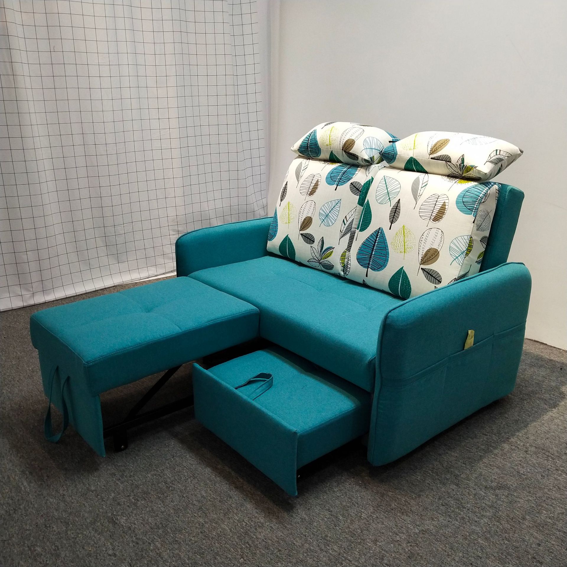 Sofá cama plegable tela desmontable y lavable para apartamentos de alquiler de apartamentos pequeños