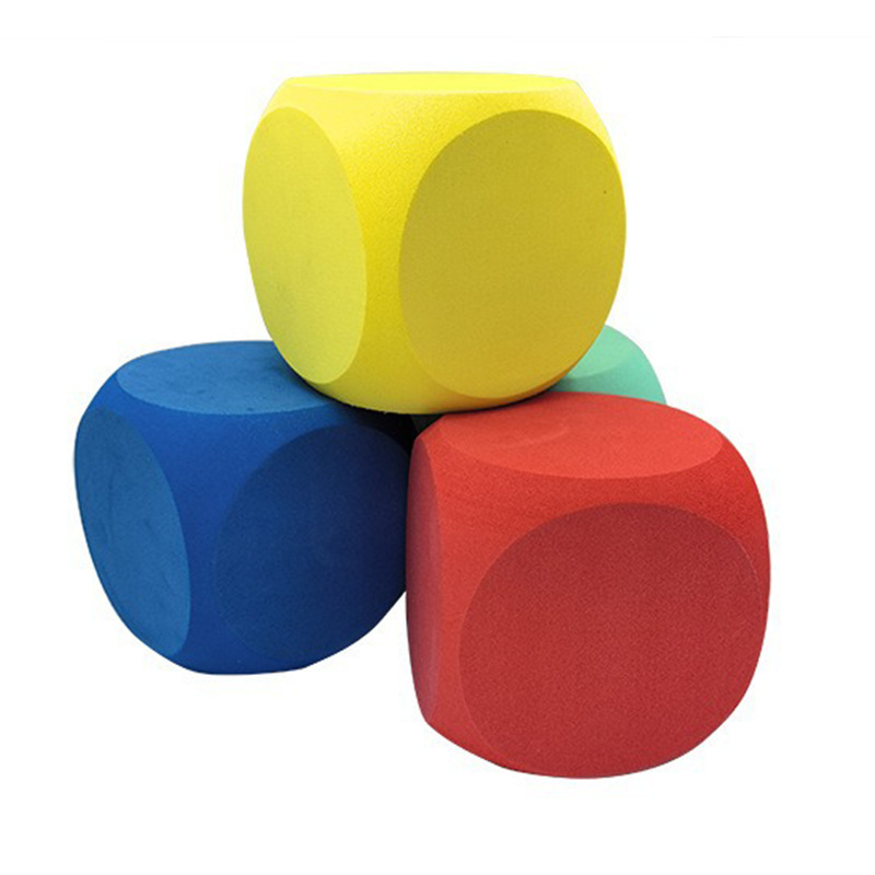 The source manufacturer produces toys 10CM EVA foam dice