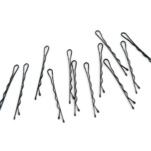 Hair accessories head clip simple Korean jewelry wholesale black one-word clip broken hair clip hair fixing clip high-end jewelry for women