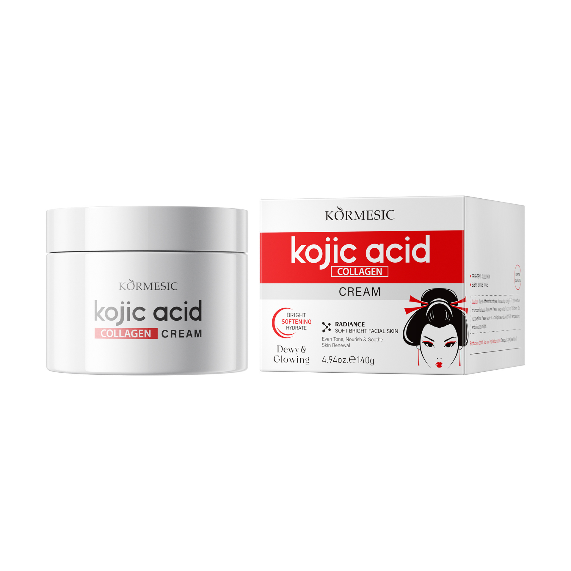 Transfronterizo KORMESIC ácido cúbico colágeno crema facial crema facial hidratación hidratación al por mayor