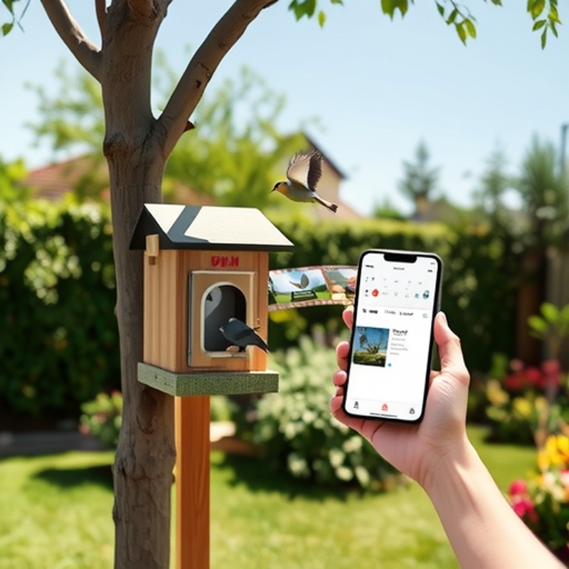 The Bird Feeder Comes with a Low-Power Wifi Camera, Solar Charging, and a Long-Time Standby Bird-Watching Camera with Night Vision