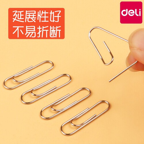Deli paper clips office supplies fixed clothes color bookmarks creative cute stationery large paper clips wholesale