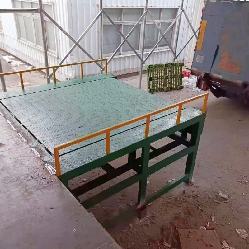 Placa ajustable de altura para contenedor de contenedor de contenedor con marco de puente de embarque fijo para plataforma de cemento elevador de plataforma de carga y descarga