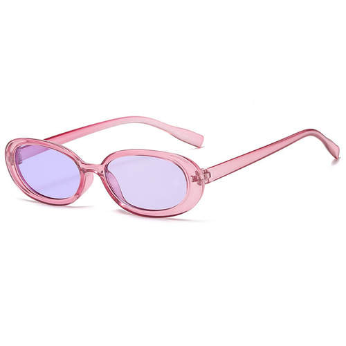 New stylish European and American cat-eye sunglasses—unique, trendy, and perfect for no-makeup street-style photos; unisex design with excellent sun protection.