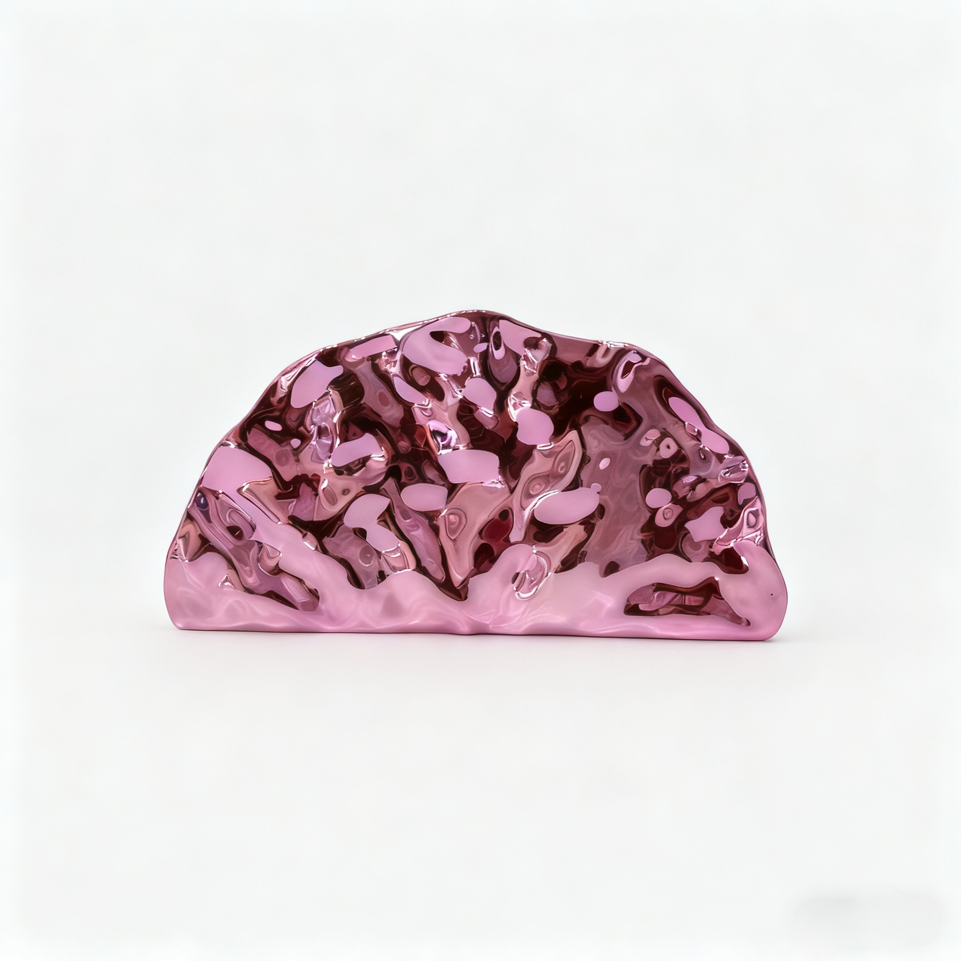 Comercio exterior transfronterizo bolsa de cena de dama lujo ligero alto sentido europeo y americano galvanizado metal ventilador acrílico bolsa de mano de cena