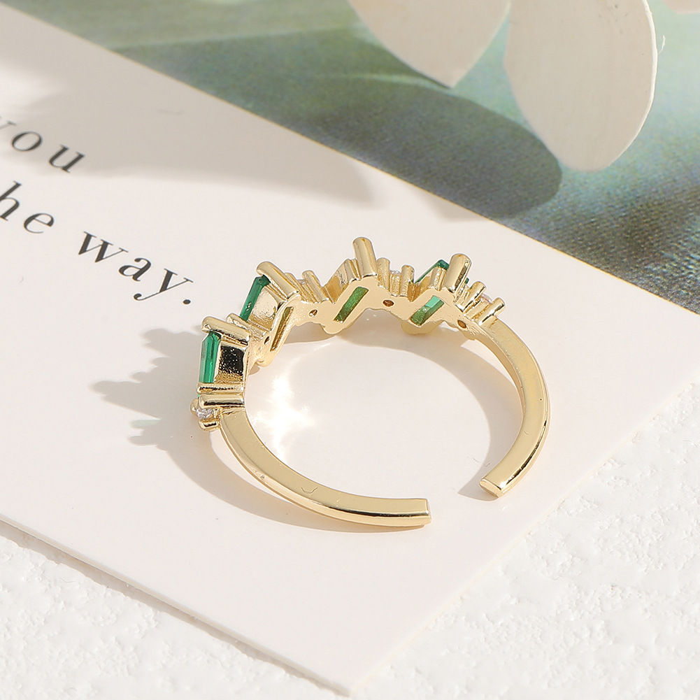 womenu0027s diamond-encrusted copper hand jewelry engagement tail ring