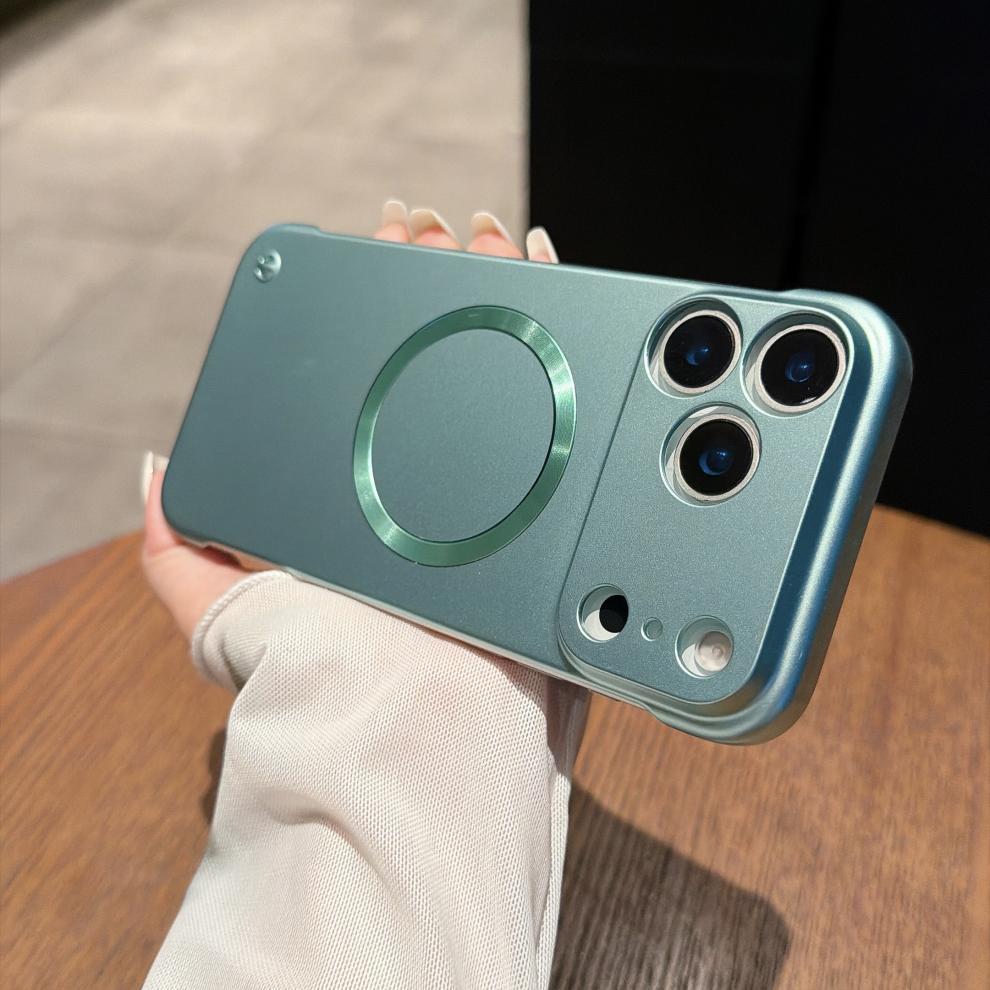 适用苹果18Pro手机壳iPhone17Promax高级感磁吸无边框车载保护16