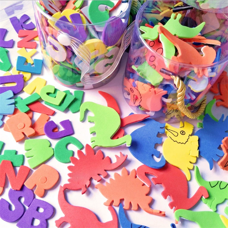 Учитель детского сада украшения стен игрушки цветные Клейкие самоклеящиеся наклейки EVA Детские игрушки для психического развития