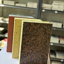 厂家定制工程专用陶瓷真石漆室内外墙保温装饰一体板聚氨酯板防水