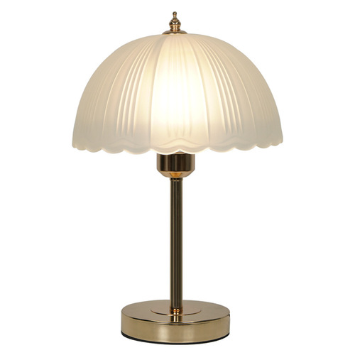 Bedside lamp ins style light luxury high-end wedding everlasting lamp atmosphere decoration charging bedroom crystal petal table lamp