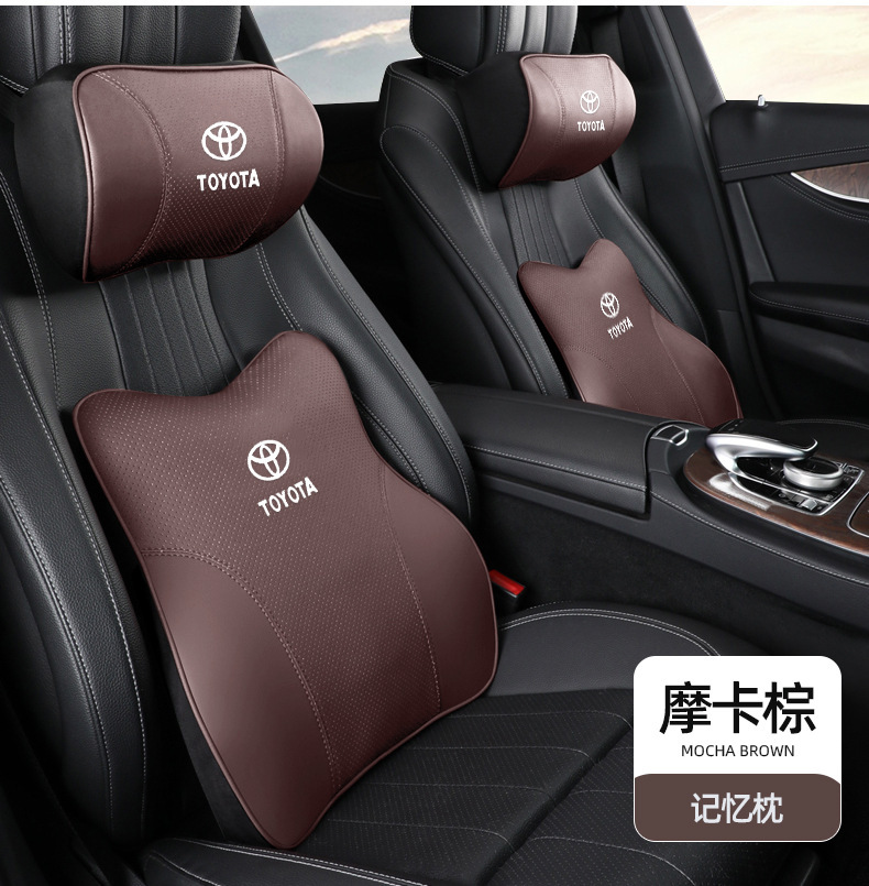 Suitable for Toyota Camry Highlander Levin Corolla Car Headrest Neck Pillow Backrest Pillow Lumbar Support Pillow Cervical Spine