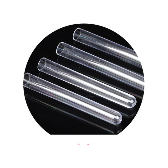 Free test tube disposable PS plastic hard test tube with lid 12*75 laboratory transparent free test tube