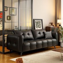 沙发小户型客厅猫爪皮现代简约直排沙发单人双人三人2024公寓沙发