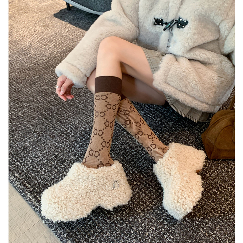 Dép bông Birkenstock đế trong siêu dày nữ, lót lông cừu ấm áp, mũi nhọn len cừu, form bao bọc — Lớp lót nhung đen, Lớp lót nhung màu nâu, Lớp lót đơn màu trắng nhạt, Màu đen một lớp