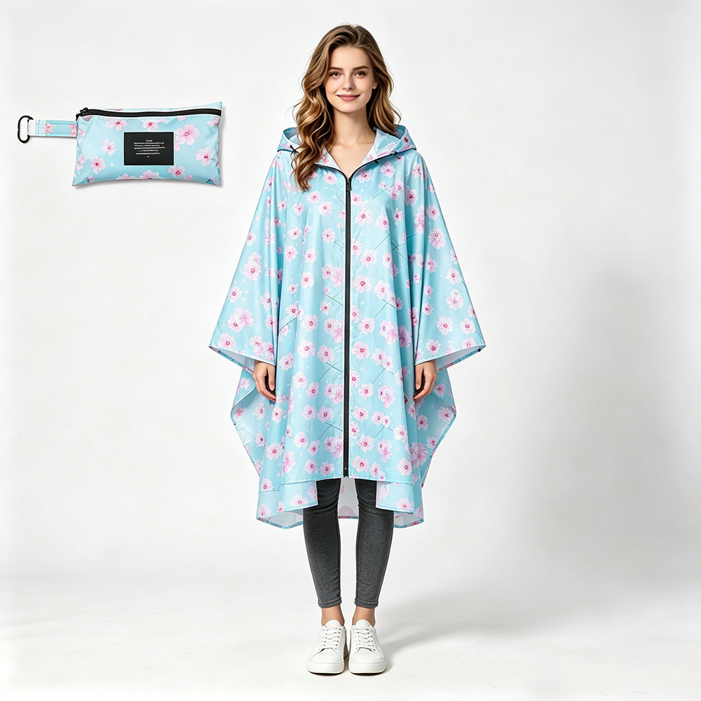 Poncho Impermeable Ligero Tipo Capa, Transpirable, para Ciclismo y Uso al Aire Libre image 49
