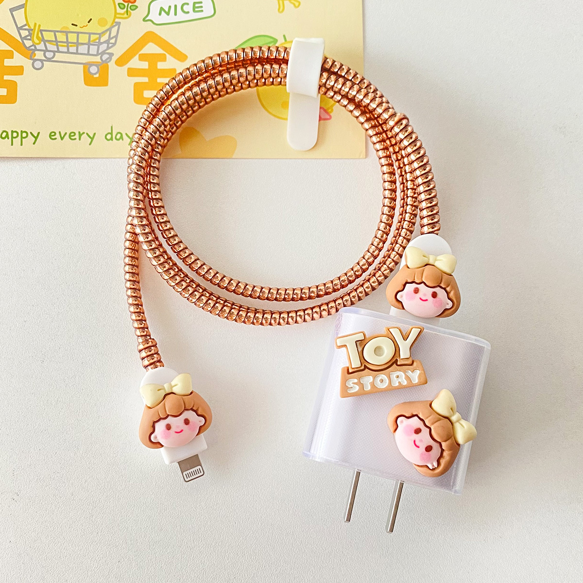 Aplicable a la cubierta protectora del cable de datos iPhone13/14/15 cubierta protectora estándar europea y americana de Apple 20W cargador