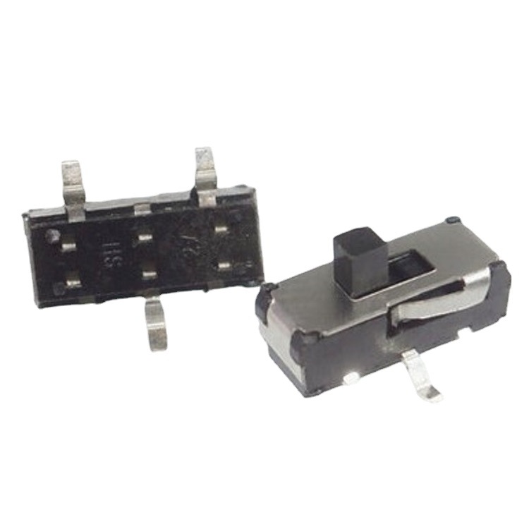 三脚立贴拨动开关2档 3脚贴片2档滑动开关 贴片两位拨码开关三脚