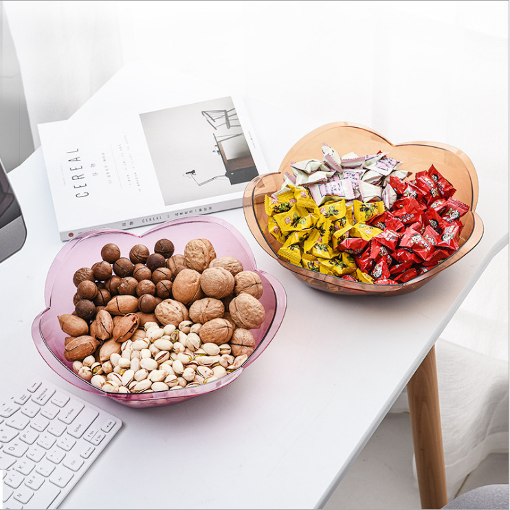 Xi Pai Spot 6806 Fruit Tray Plastic Solid Color Drop resistant Fruit Tray Fruit Basket Household Internet Celebrity Fruit Tray