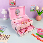 木质黑天鹅芭蕾舞女孩音乐盒珠宝盒礼品盒收纳盒厂家直销现货